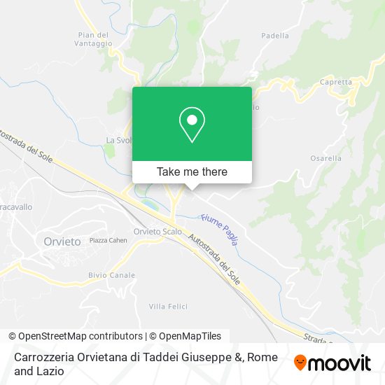 Carrozzeria Orvietana di Taddei Giuseppe & map