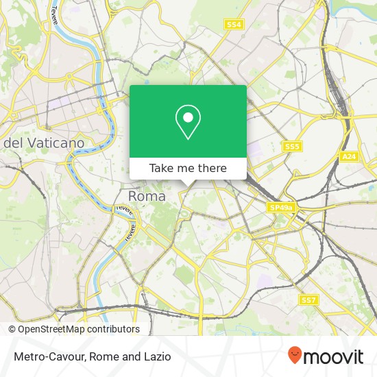 Metro-Cavour map
