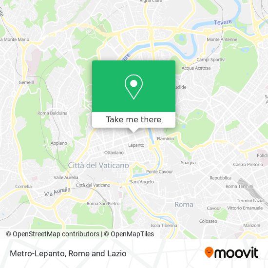 Metro-Lepanto map