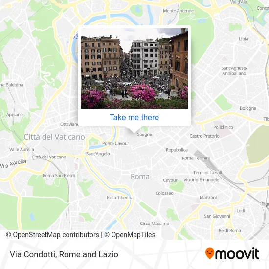 Via Condotti map