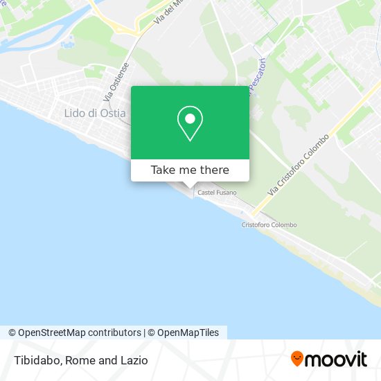 Tibidabo map