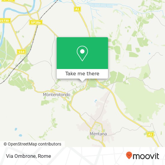 Via Ombrone map