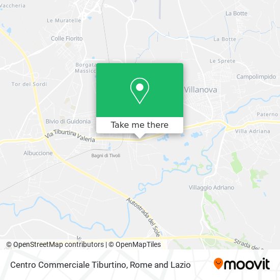 Centro Commerciale Tiburtino map