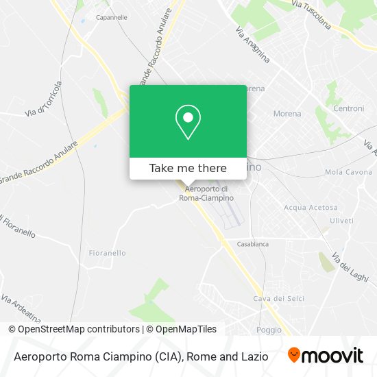 Aeroporto Roma Ciampino (CIA) map