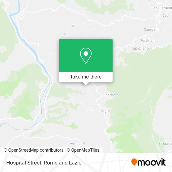 Hospital Street map