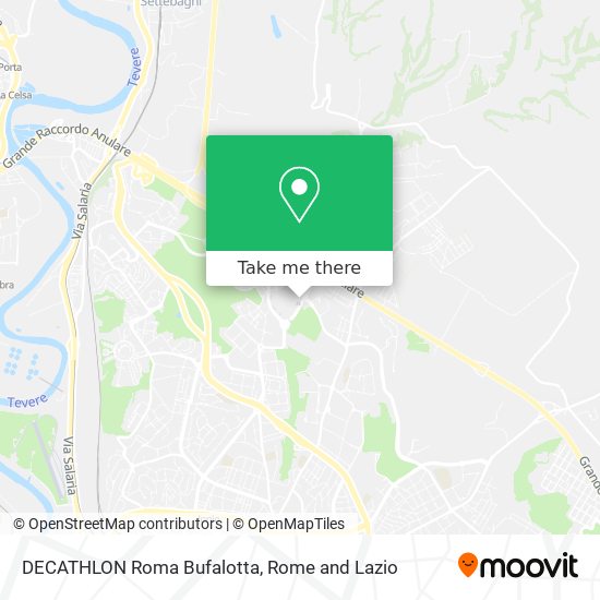 DECATHLON Roma Bufalotta map