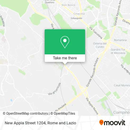 New Appia Street 1204 map