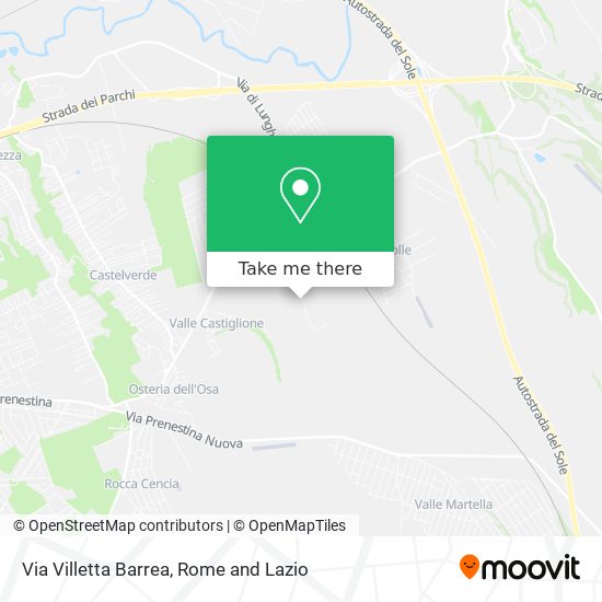 Via Villetta Barrea map