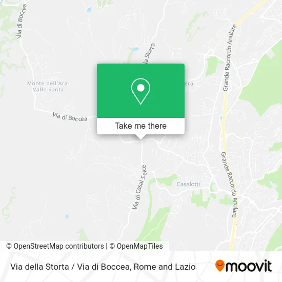 Storta Street / Boccea Street map