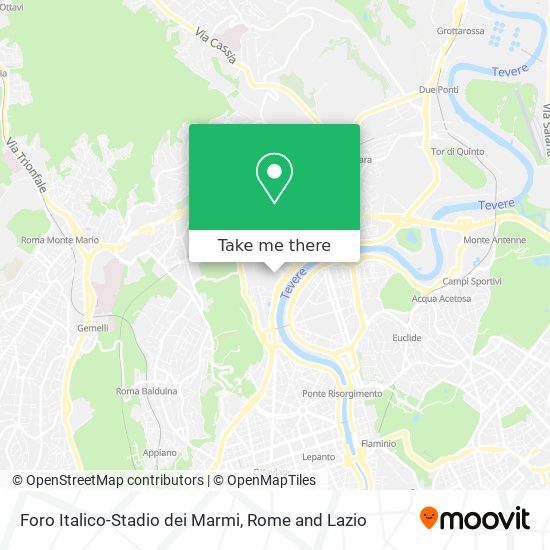 Foro Italico-Stadio dei Marmi map