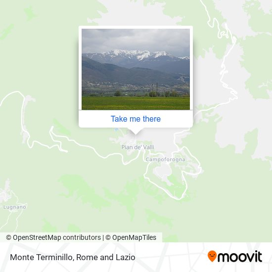 Monte Terminillo map