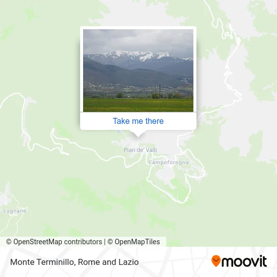 Mount Terminillo map