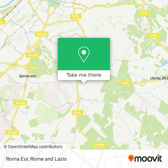 Roma Eur map