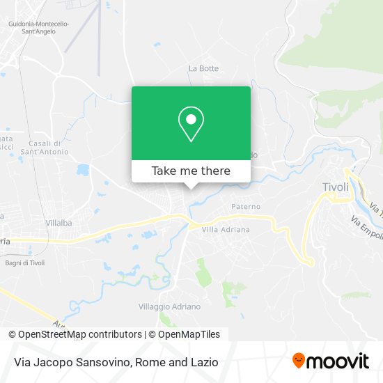 Via Jacopo Sansovino map