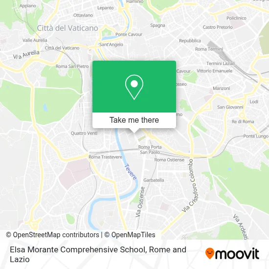 Elsa Morante Comprehensive School map