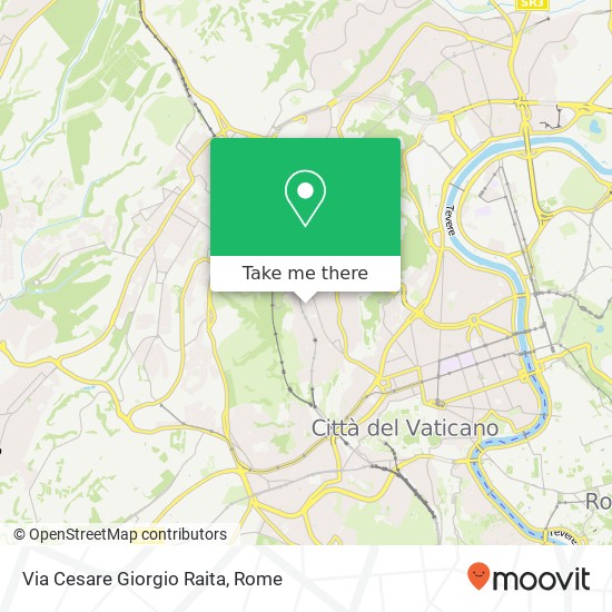 Via Cesare Giorgio Raita map