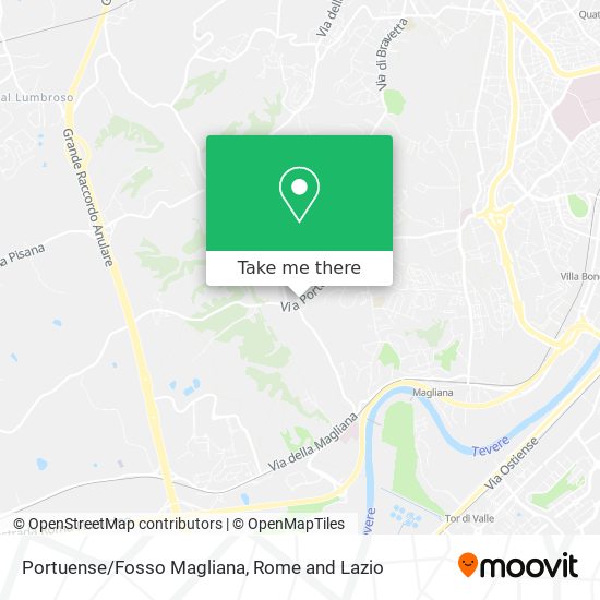 Portuense/Fosso Magliana map