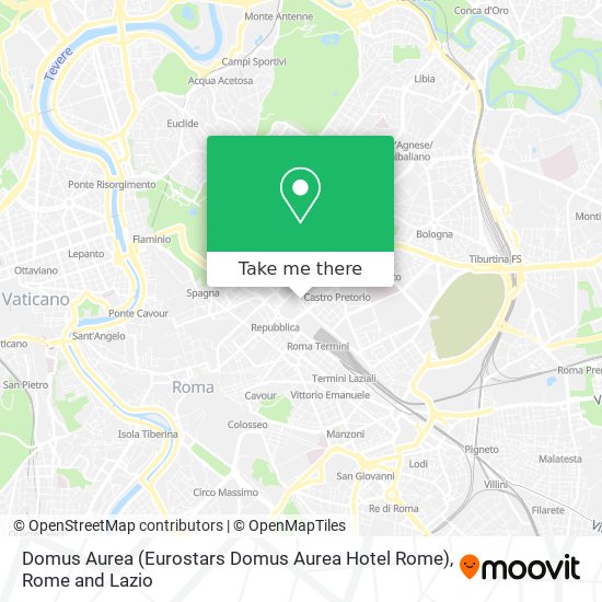Domus Aurea (Eurostars Domus Aurea Hotel Rome) map