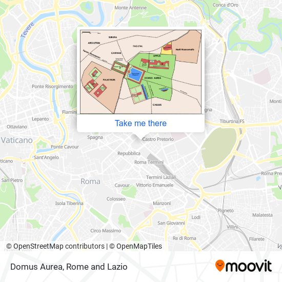 Domus Aurea map