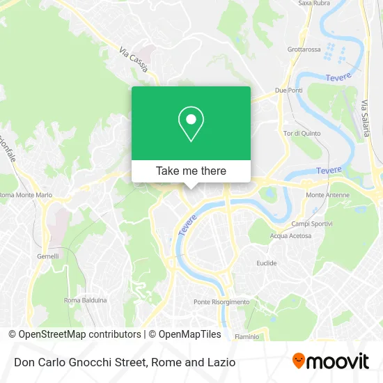 Don Carlo Gnocchi Street map