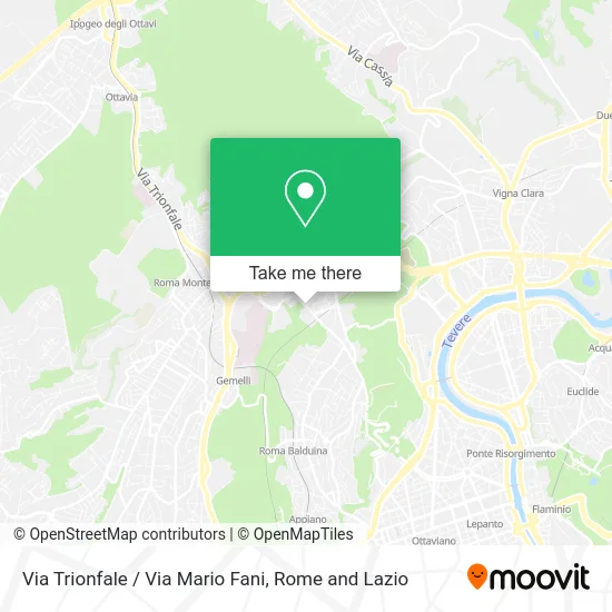 Trionfale Street / Mario Fani Street map