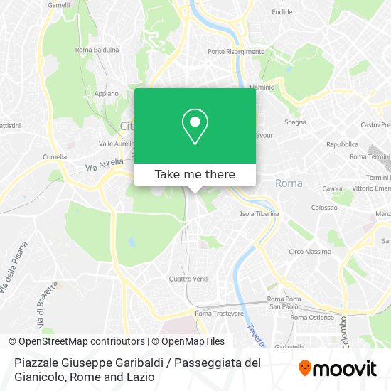 Piazzale Giuseppe Garibaldi / Passeggiata del Gianicolo map