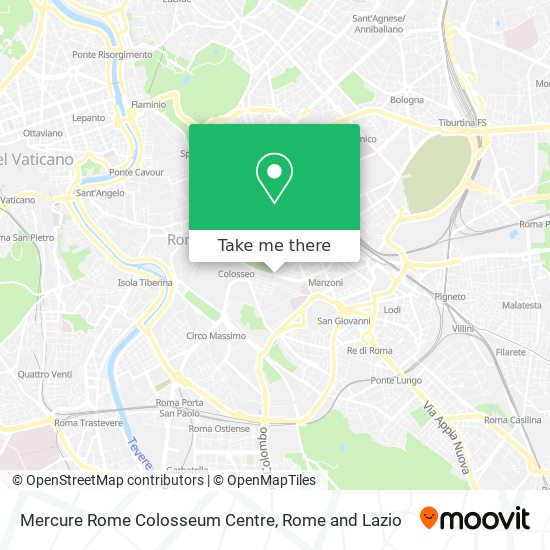 Mercure Rome Colosseum Centre map