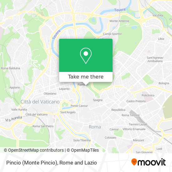 Pincio (Monte Pincio) map