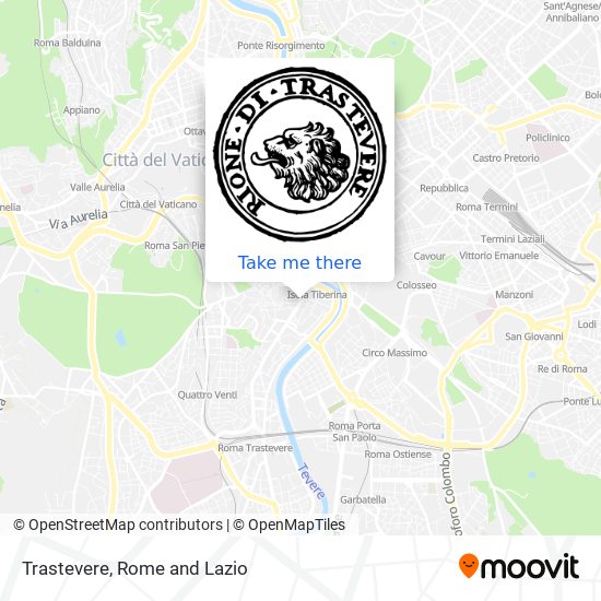 Trastevere map