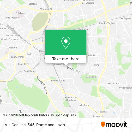 Casilina Street, 545 map