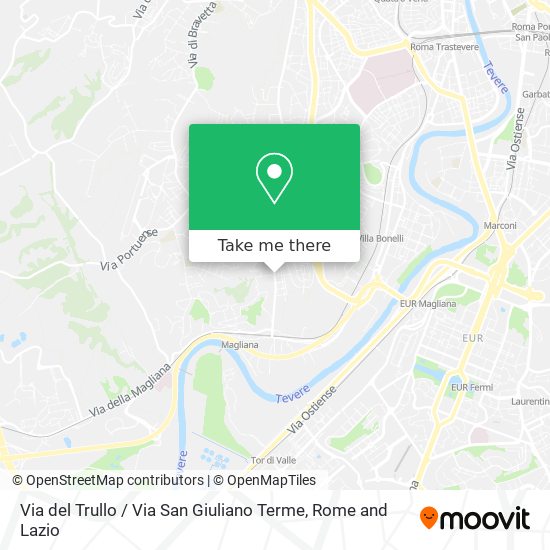 Via del Trullo / Via San Giuliano Terme map