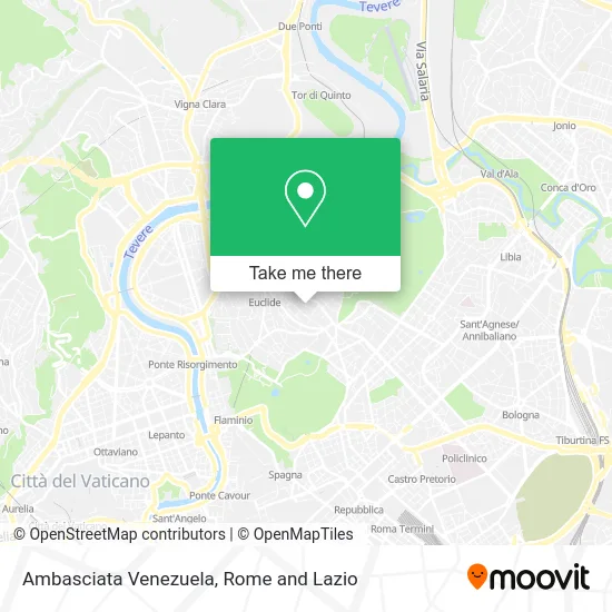 Venezuela Embassy map