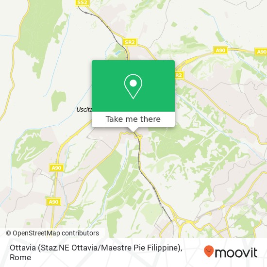 Ottavia (Staz.NE Ottavia / Maestre Pie Filippine) map