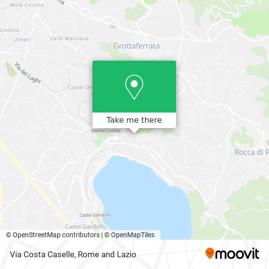 Via Costa Caselle map