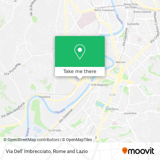 Via Dell' Imbrecciato map