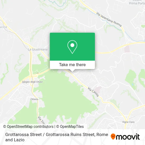 Grottarossa Street / Grottarossa Ruins Street map