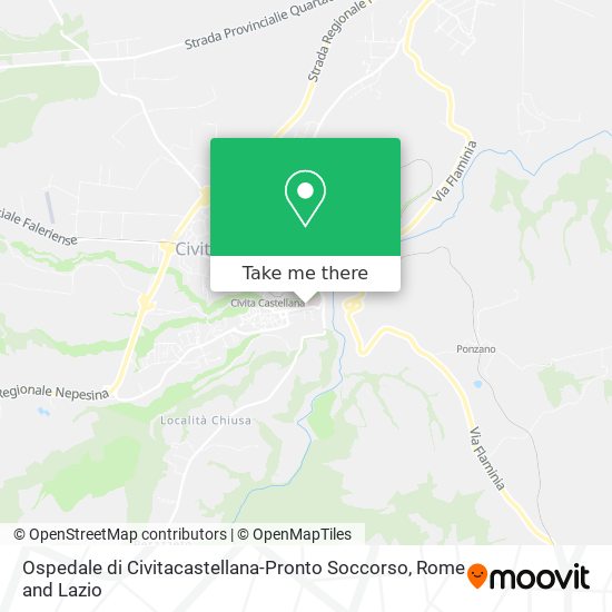 Ospedale di Civitacastellana-Pronto Soccorso map