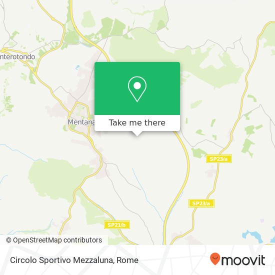 Circolo Sportivo Mezzaluna map