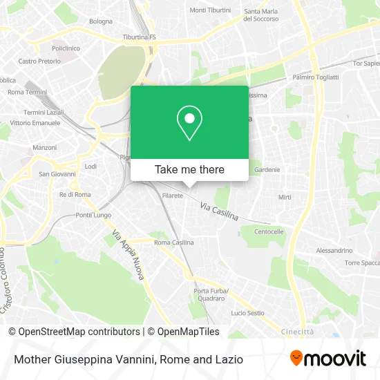 Mother Giuseppina Vannini map