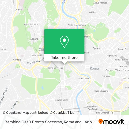 Bambino Gesù-Pronto Soccorso map