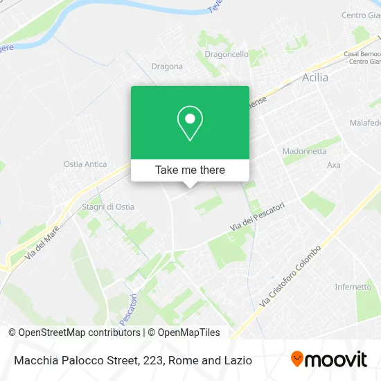 Macchia Palocco Street, 223 map