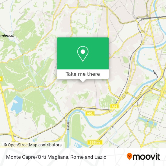Monte Capre/Orti Magliana map