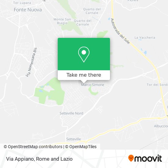 Via Appiano map