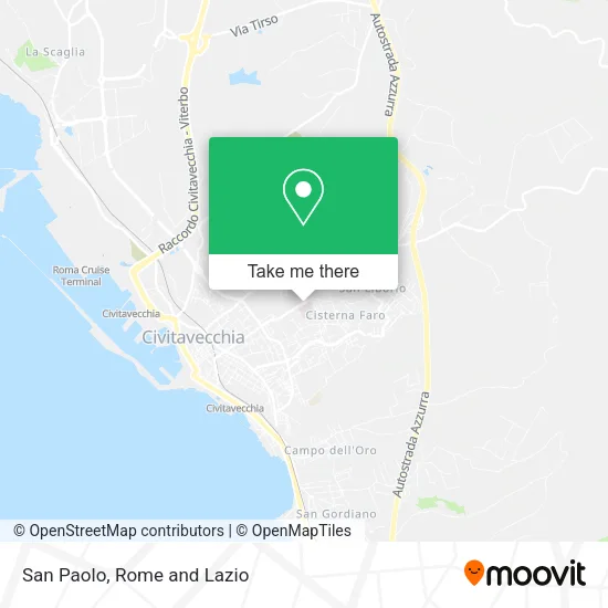 San Paolo map