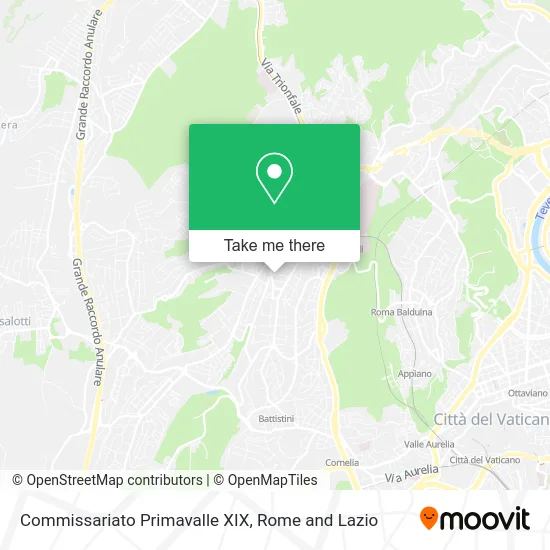 Primavalle XIX Police Station map