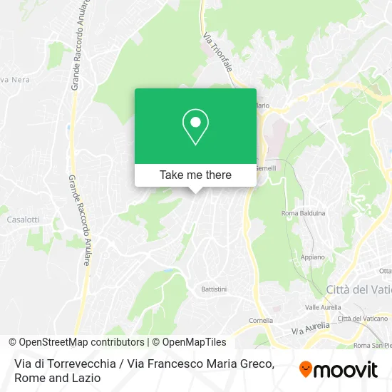 Torrevecchia Street / Francesco Maria Greco Street map