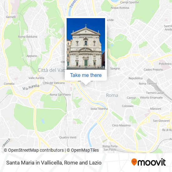 Santa Maria in Vallicella map