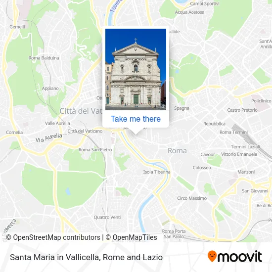 Santa Maria in Vallicella map