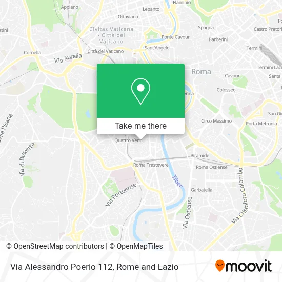 Via Alessandro Poerio 112 map