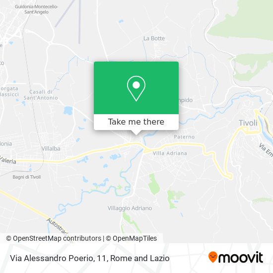 Via Alessandro Poerio, 11 map
